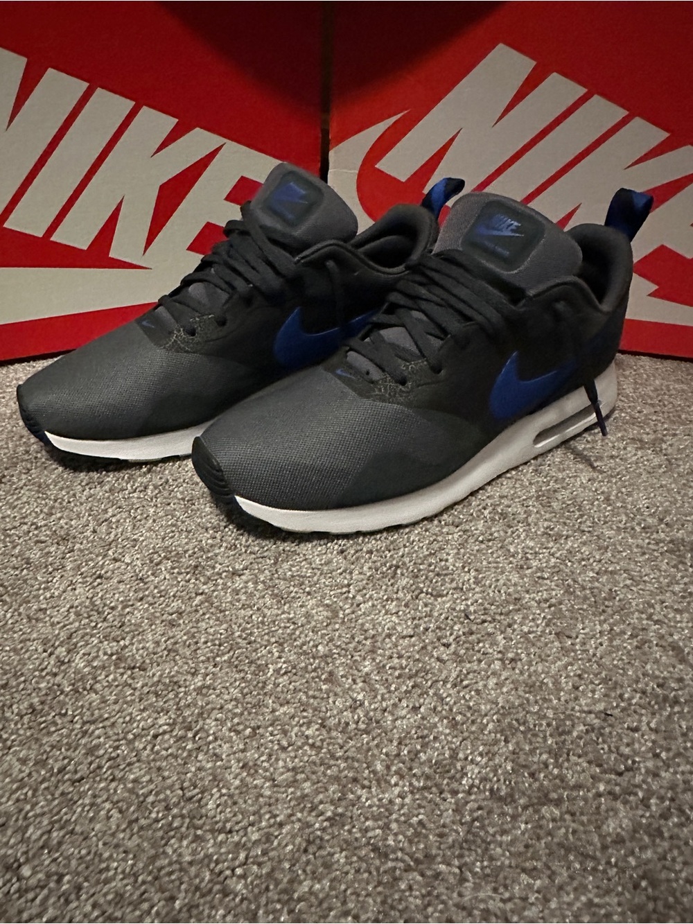 Nike Air Max Tavas Premium ‘Stealth Grey/Racer Blue’ (2014) Size 10